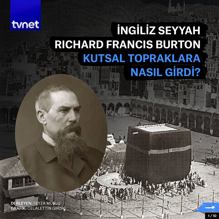 İngiliz seyyah Richard Francis Burton kutsal topraklara nasıl girdi?