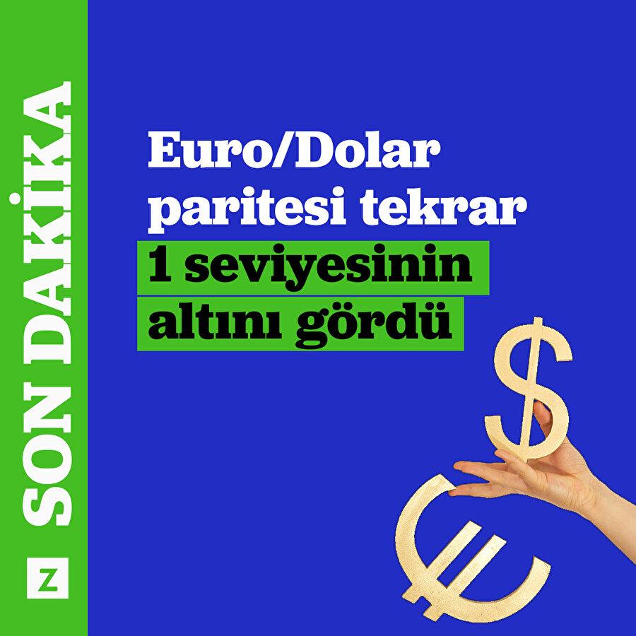 Euro/Dolar paritesi 14 Temmuz'un ardından sonra tekrar 1 seviyesinin altını gördü