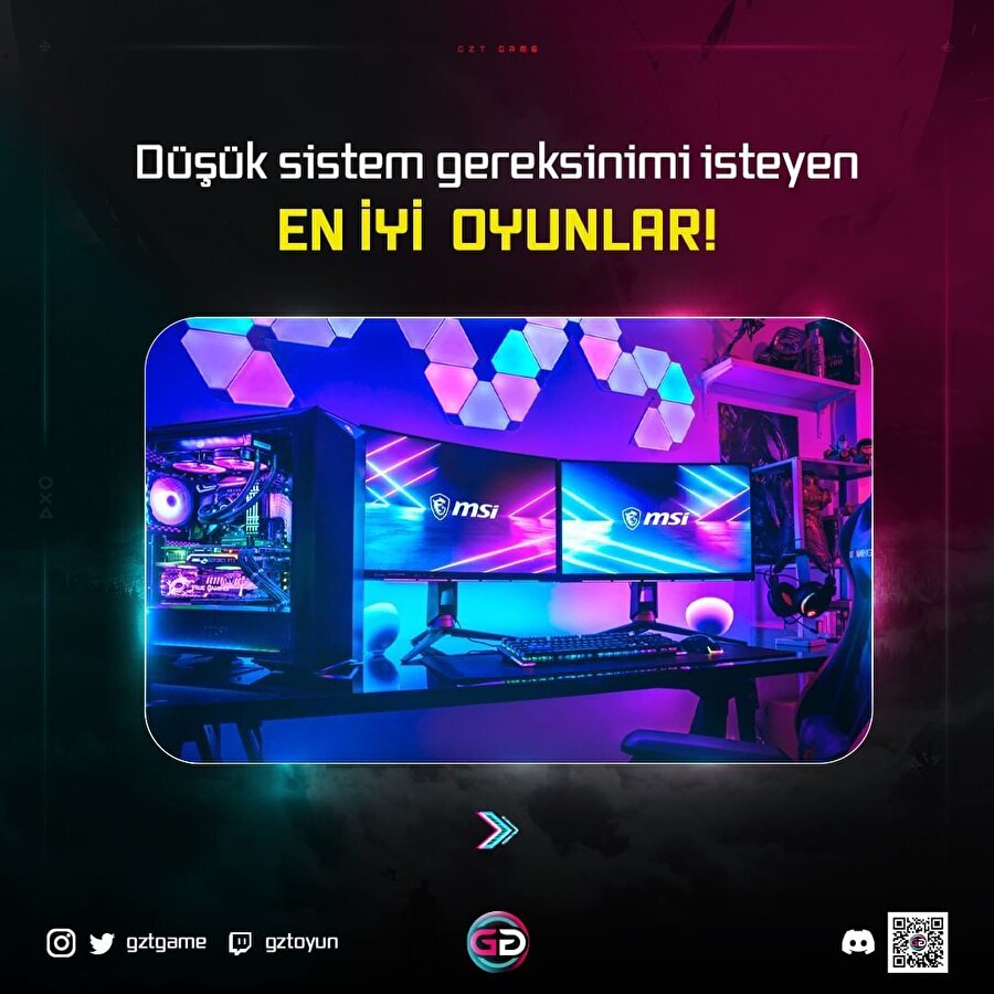 Düşük sistem gereksinimli oyunlar