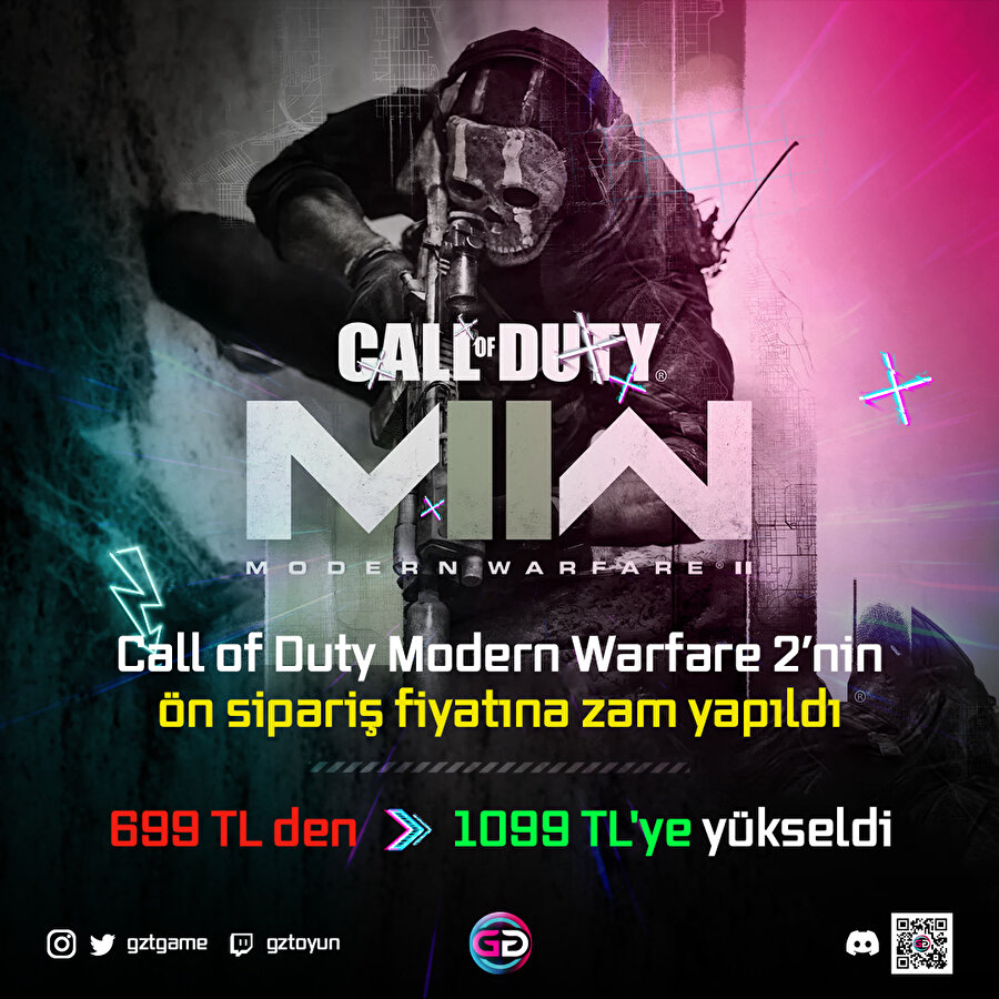 Call of Duty Modern Warfare 2'ye ön siparişteyken zam geldi