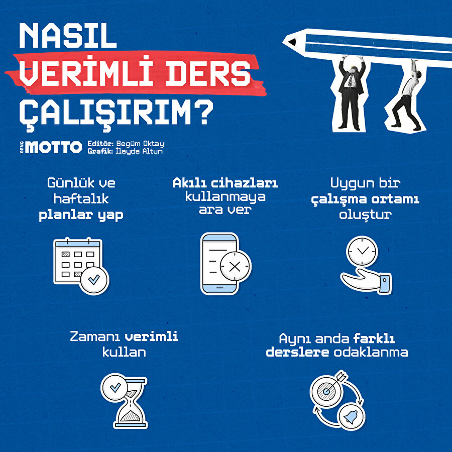 Verimli ders çalışmanın yolları