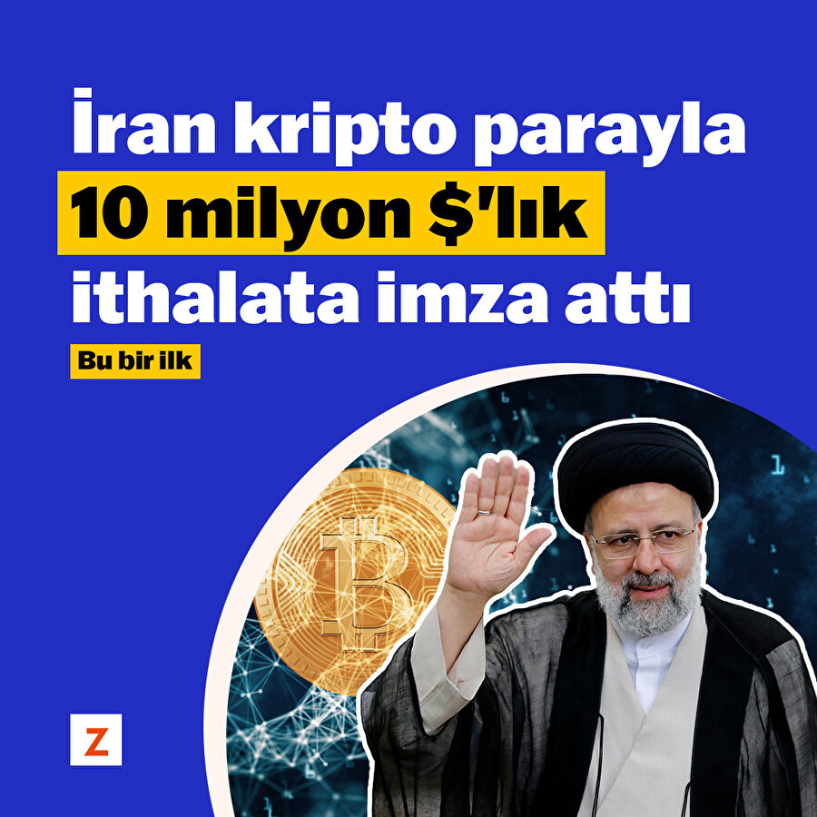 İran kripto parayla 10 milyon $'lık ithalat yaptı