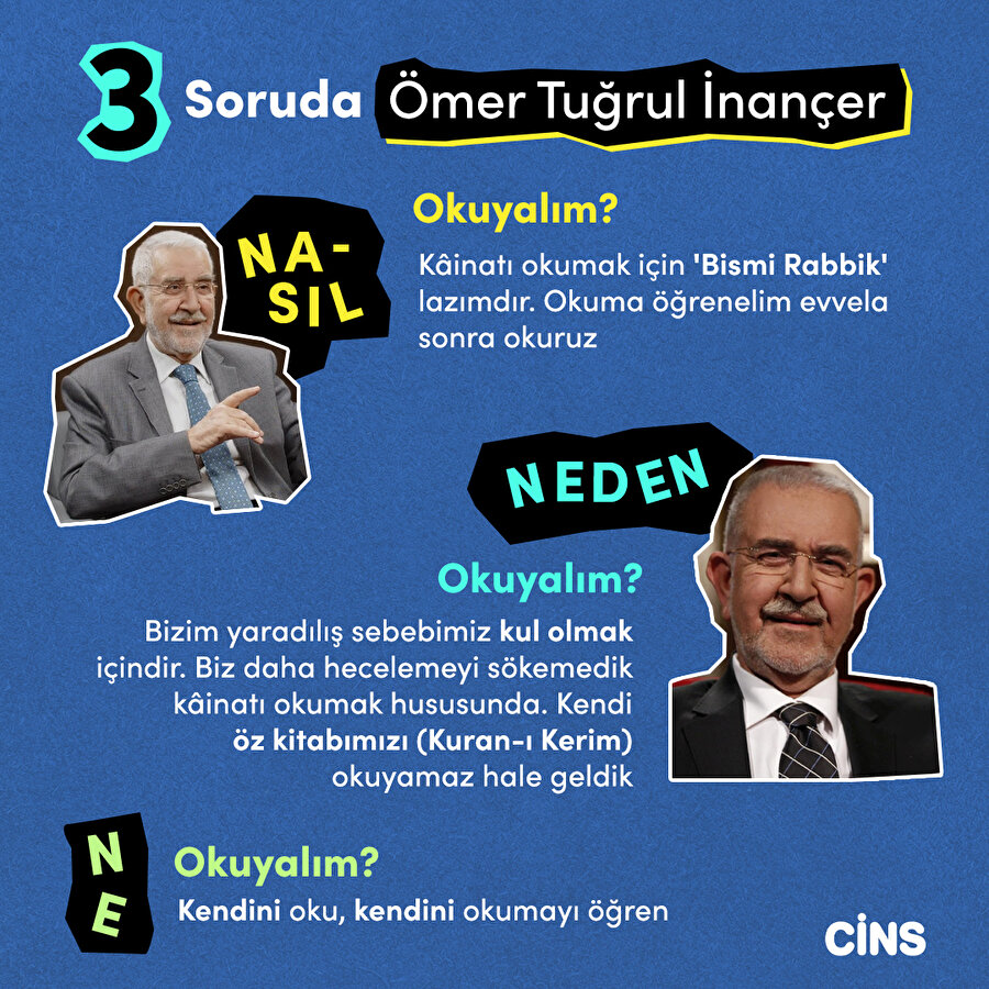 Ömer Tuğrul İnançer'i 3 soruda anlamak