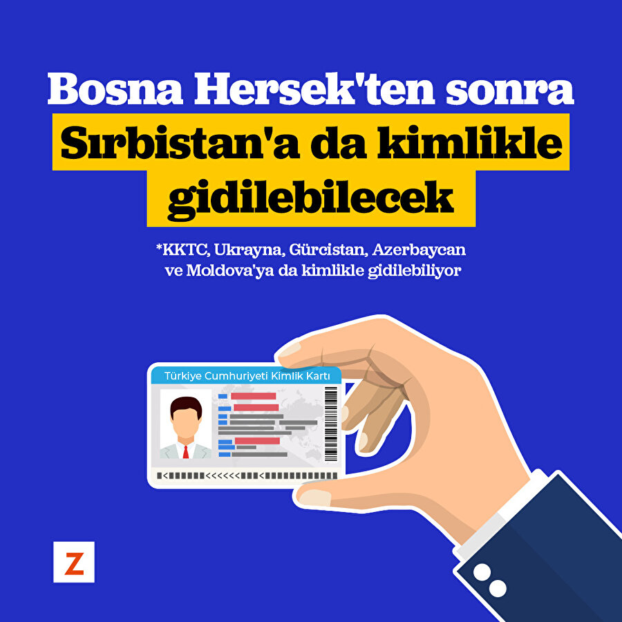 Sırbistan'a kimlik kartıyla gidilebilecek
