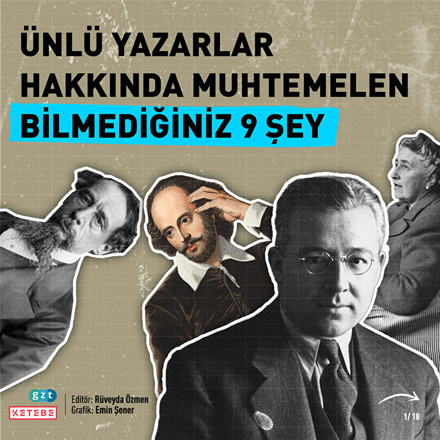 Yazarların pek bilinmeyen ilginç özellikleri
