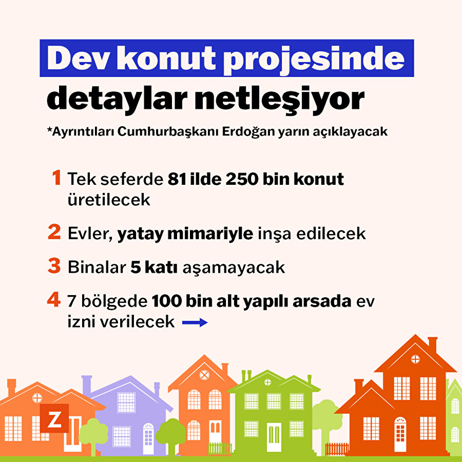 Dev konut projesinde detaylar netleşiyor