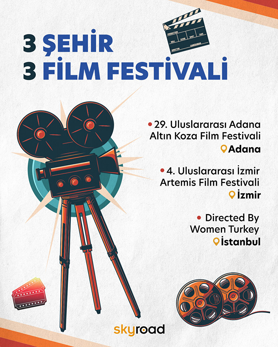 Filmseverler için 3 şehirde 3 film festivali önerisi