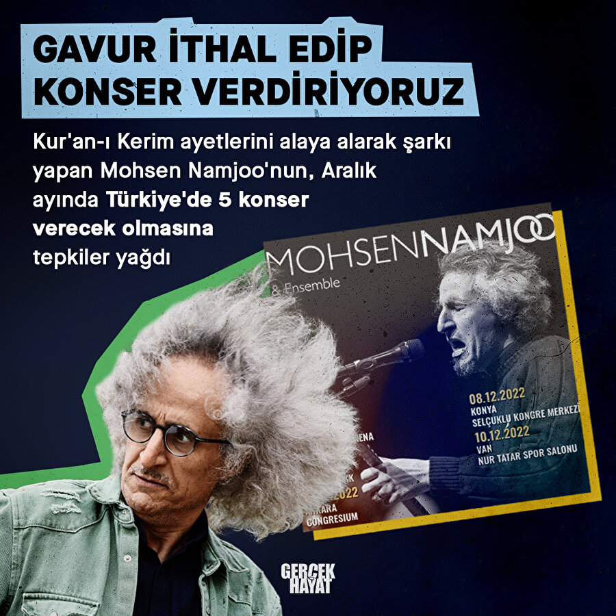Kur'an ile alay eden İranlı şarkıcı Türkiye'de konser verecek