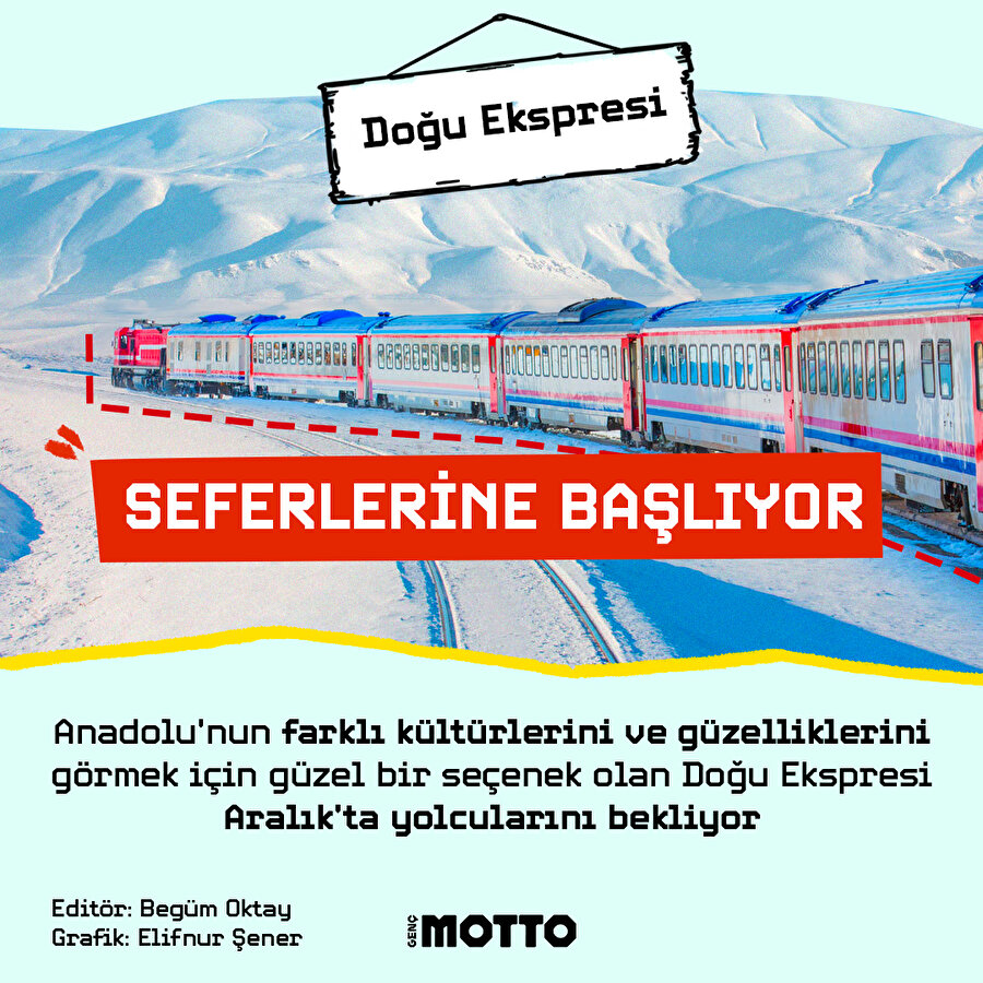 Doğu Ekspresi ile gezilebilecek seyahat rotaları