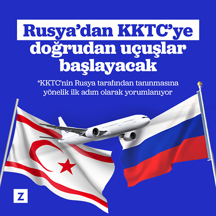 Rusya'dan KKTC'ye doğrudan uçuşlar başlayacak
