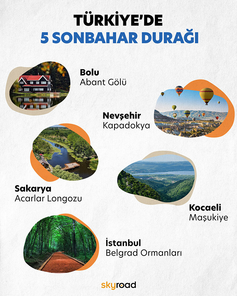Türkiye’de 5 sonbahar durağı 🍂