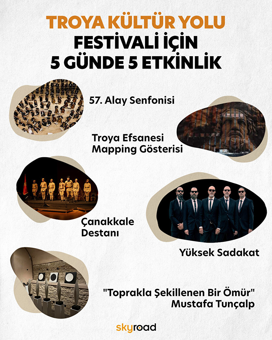 Troya Kültür Yolu Festivali için 5 günde 5 etkinlik 🙌