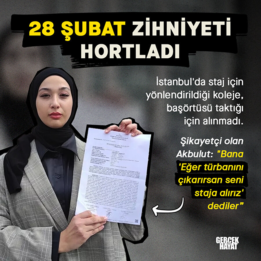 Başörtüsü ile dertleri hiç bitmiyor