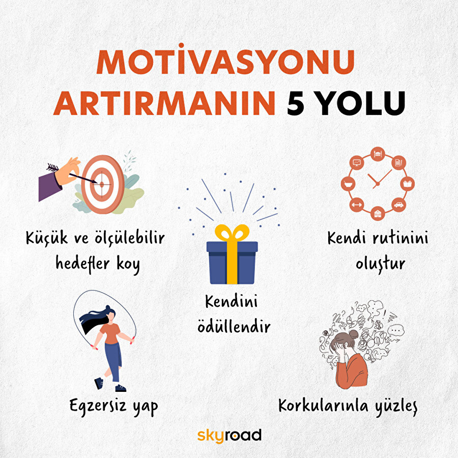 Motivasyonu artırmanın 5 yolu 💪