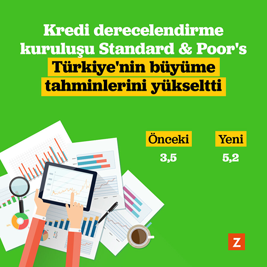 S&P, Türkiye'nin büyüme tahminlerini yükseltti