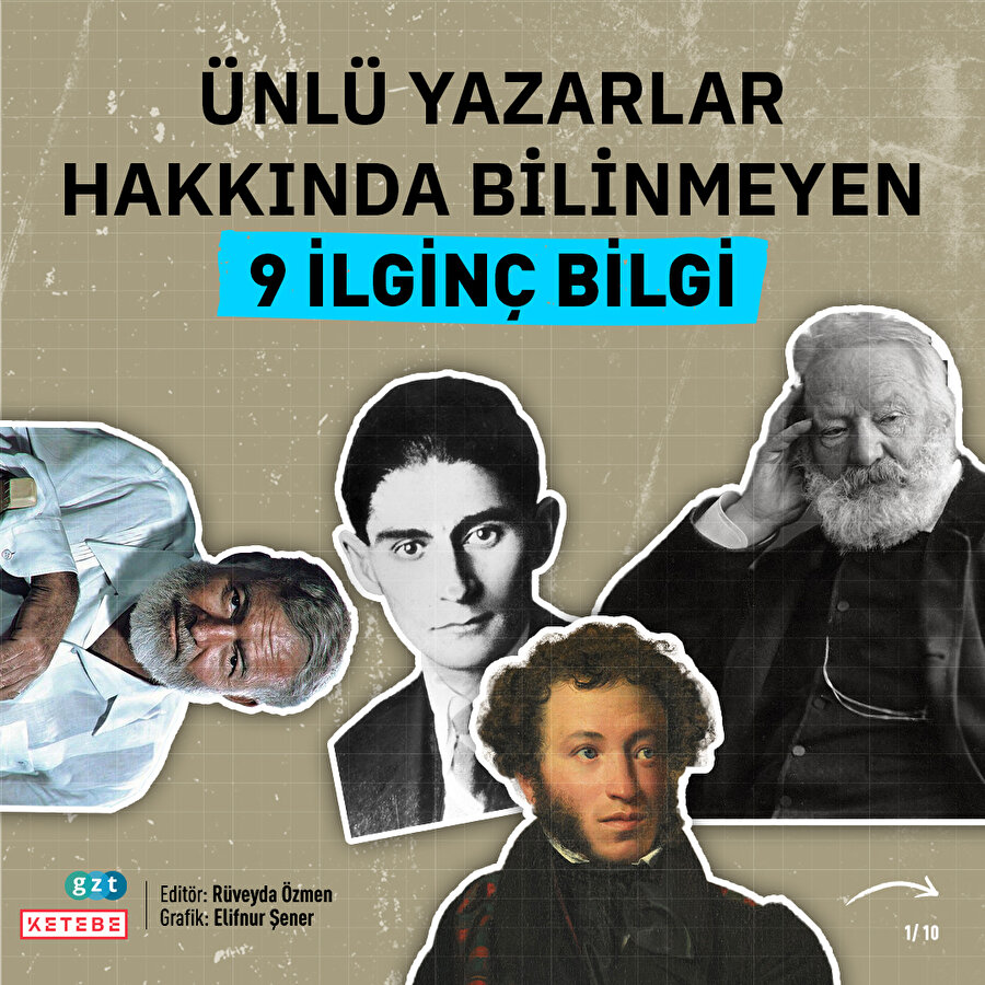 Sevilen yazarların pek bilinmeyen ilginç özellikleri 
