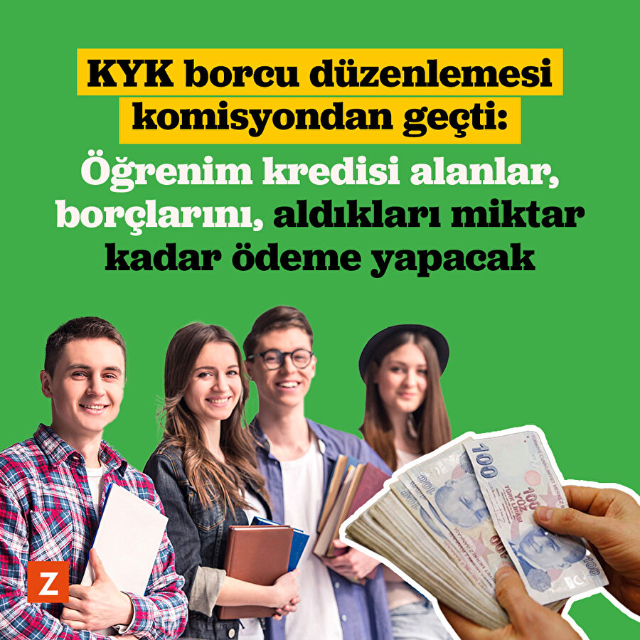 Öğrenim kredisi alanlar, borçlarını, aldıkları miktar kadar ödeme yapacak