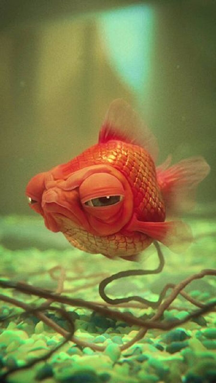 Akvaryumu temizlenmemiş 🐠😆