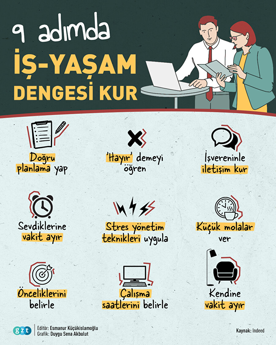 İş-özel hayat dengesi kurmanın 9 yolu