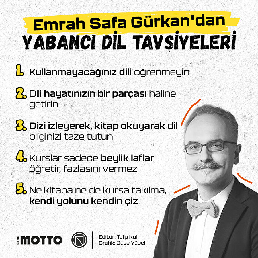 Emrah Safa Gürkan anlatıyor: Yabancı dil nasıl öğrenilir?