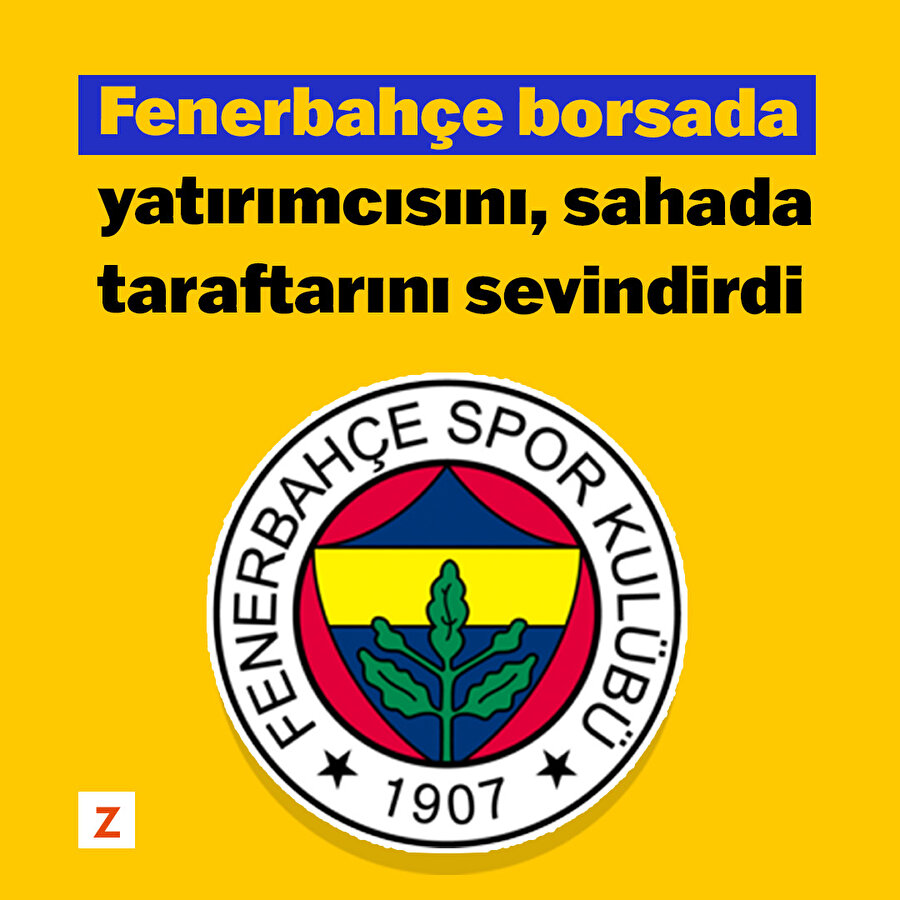 Fenerbahçe hem  borsada hem sahada taraftarını sevindirdi
