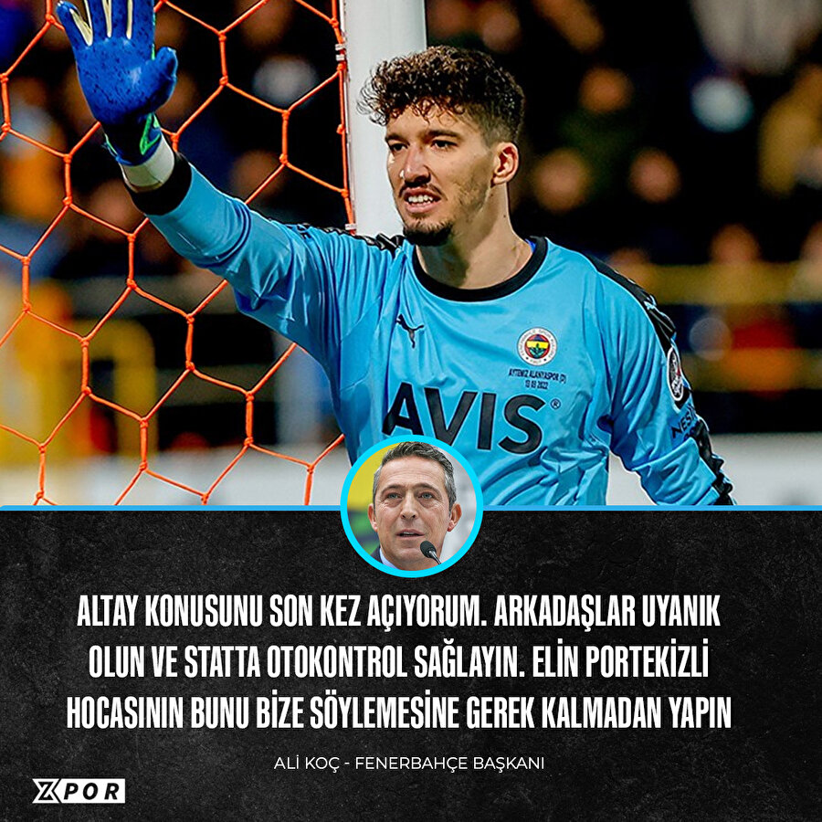 Ali Koç'tan Altay Bayındır ve Jorge Jesus yorumu