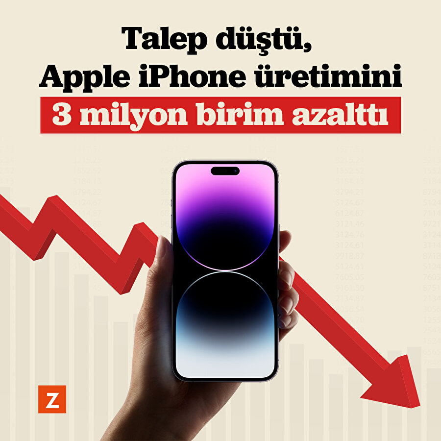 Talep düşüşü iPhone üretimini olumsuz etkiledi