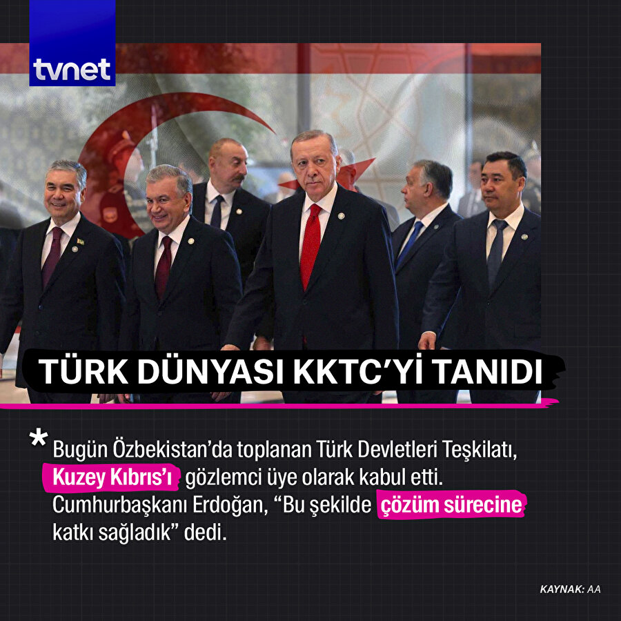 Türk dünyası KKTC'yi tanıdı