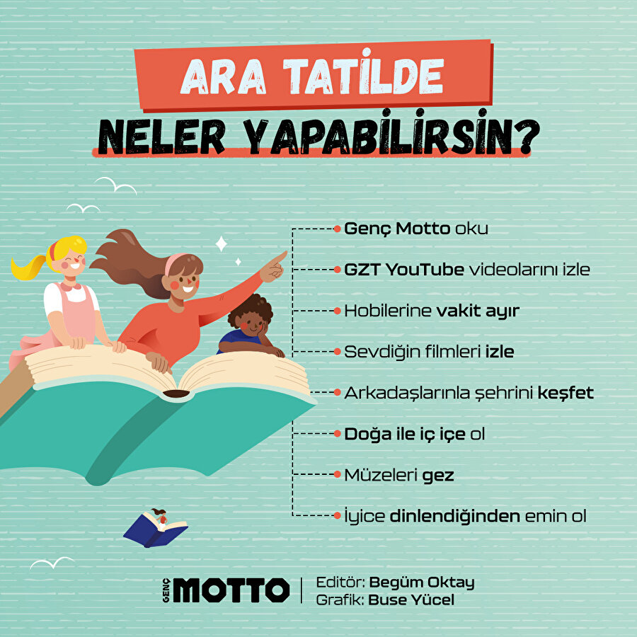 Ara tatilde neler yapabilirsin?