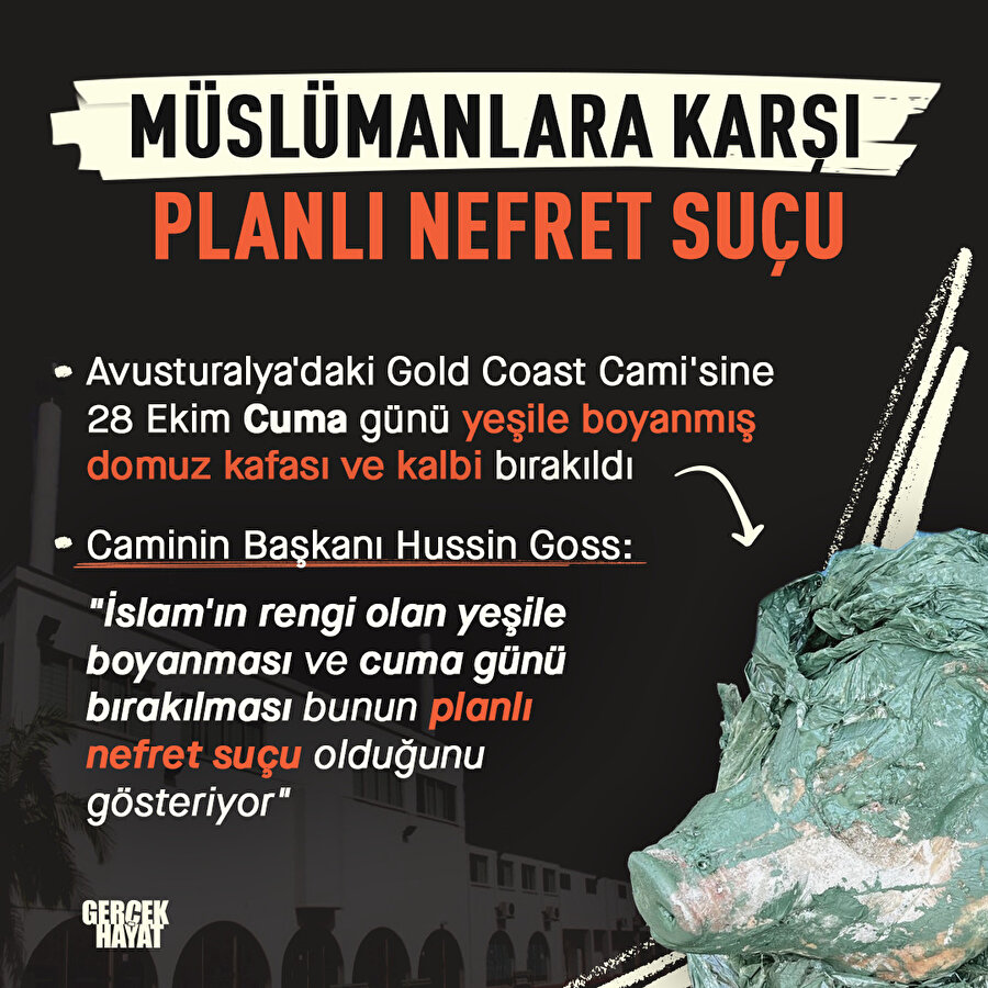 Kalpsizler camiye domuz kalbi bıraktı