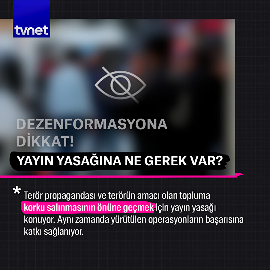 Yayın yasağına ne gerek var?