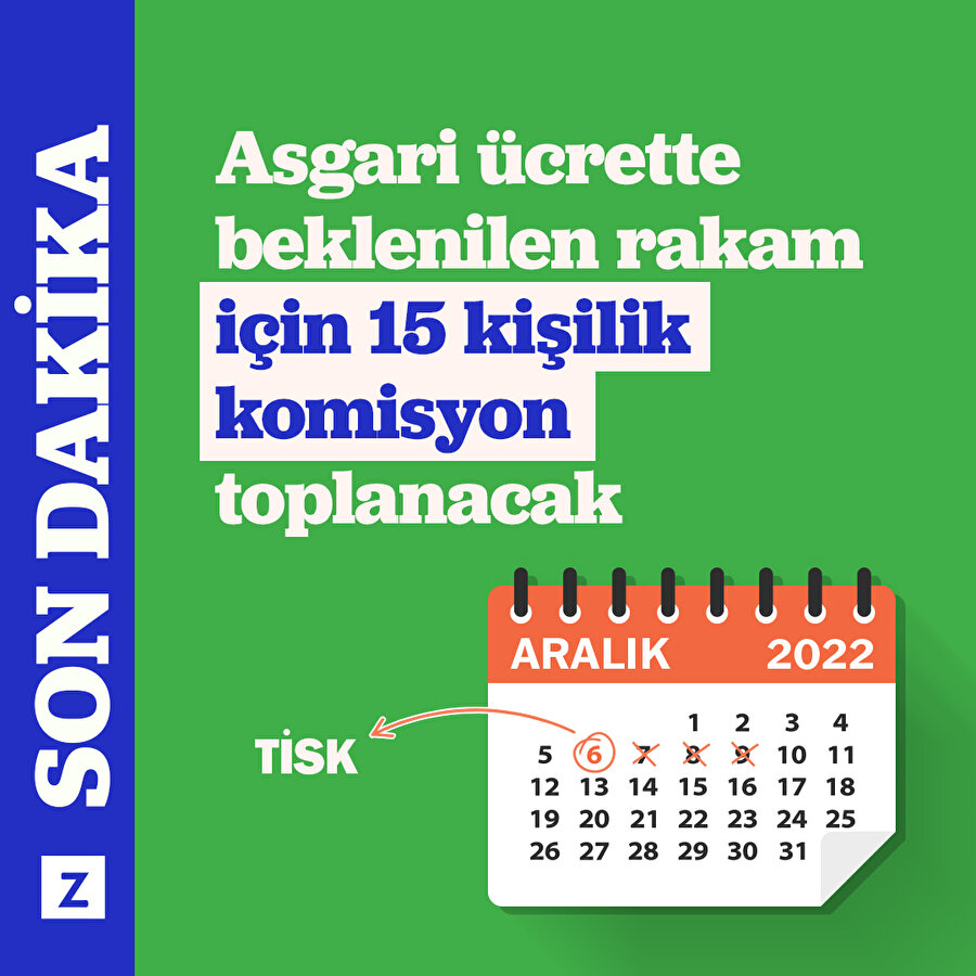 Asgari ücrette beklenilen rakam için komisyon toplanacak