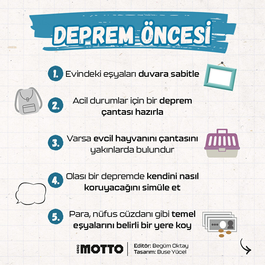 Deprem sürecinde neler yapmalıyız?