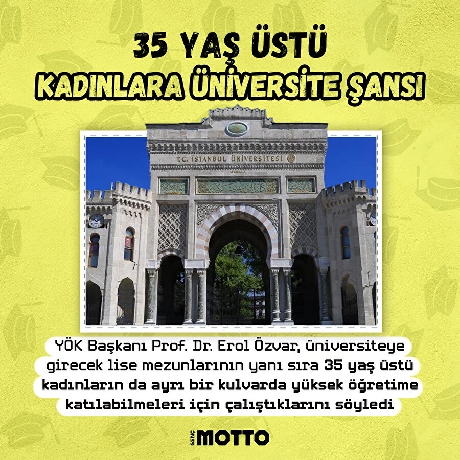 35 yaş üstü kadınlara üniversite şansı
