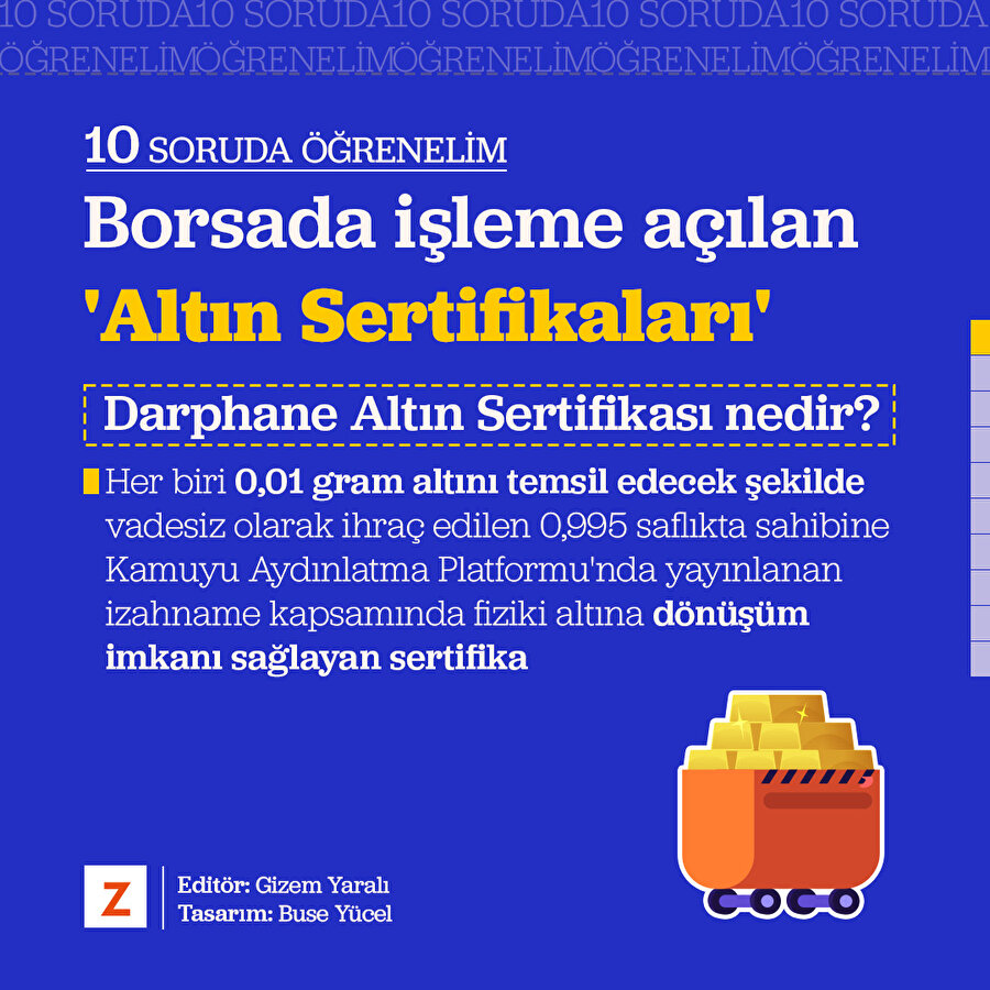 Borsada işleme açılan Altın Sertifikaları'nı 10 soruda öğrenelim