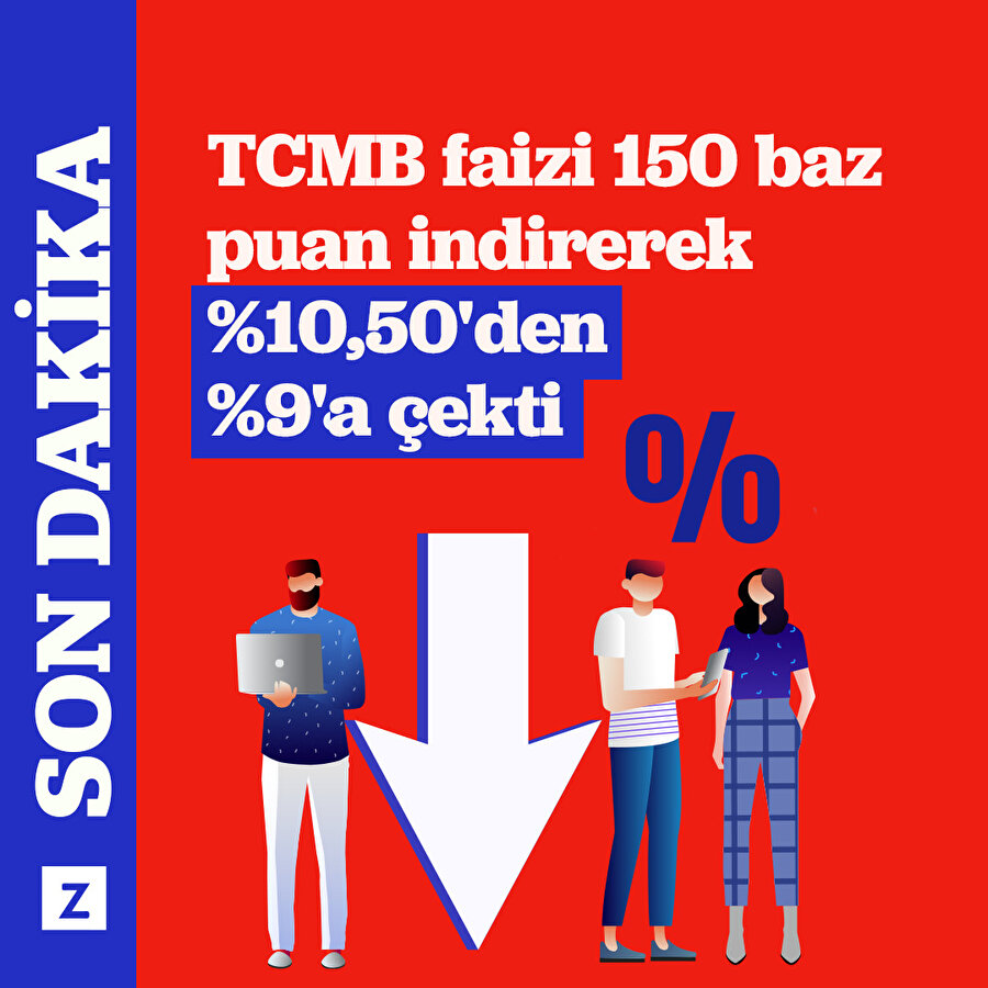 TCMB faizi tek haneye düşürdü