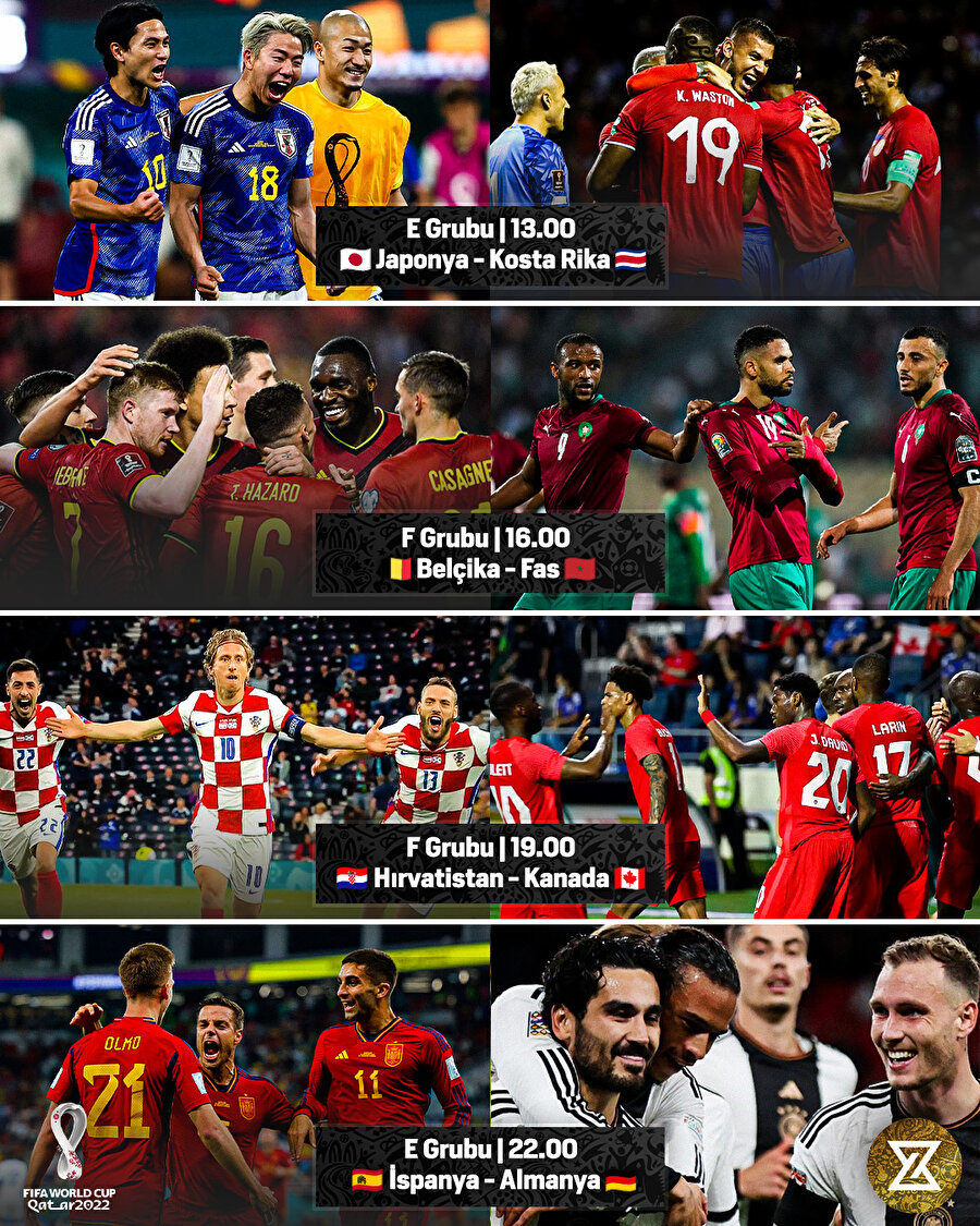 2022 Dünya Kupası'nda günün maçları