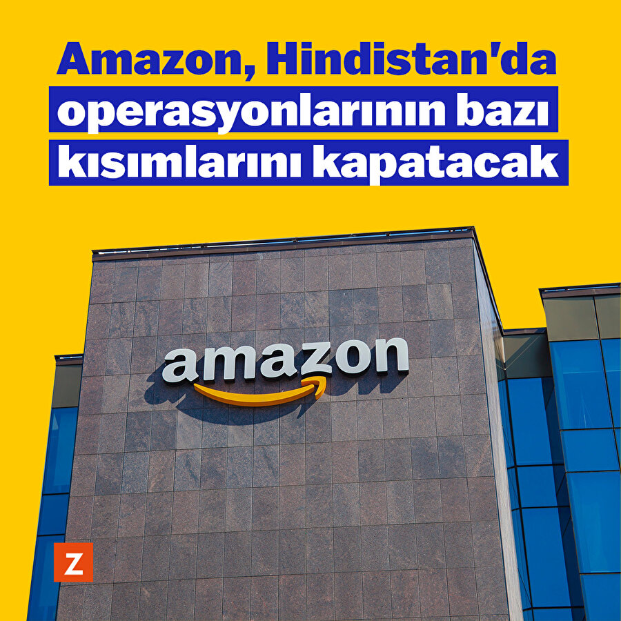 Amazon, Hindistan'da operasyonlarının bazı kısımlarını kapatacak