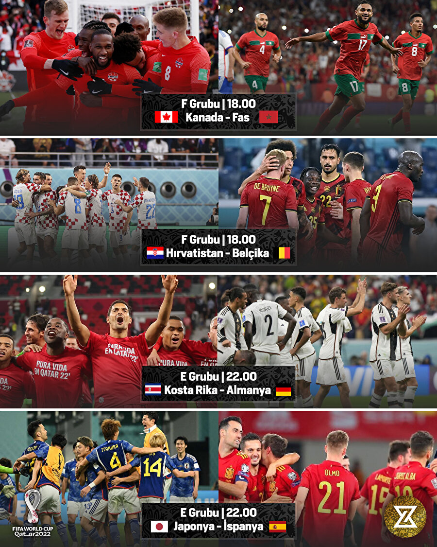 2022 Dünya Kupası'nda günün maçları