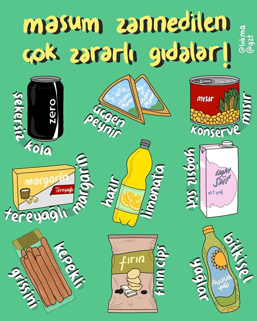 Masum zannedilen çok zararlı gıdalar!