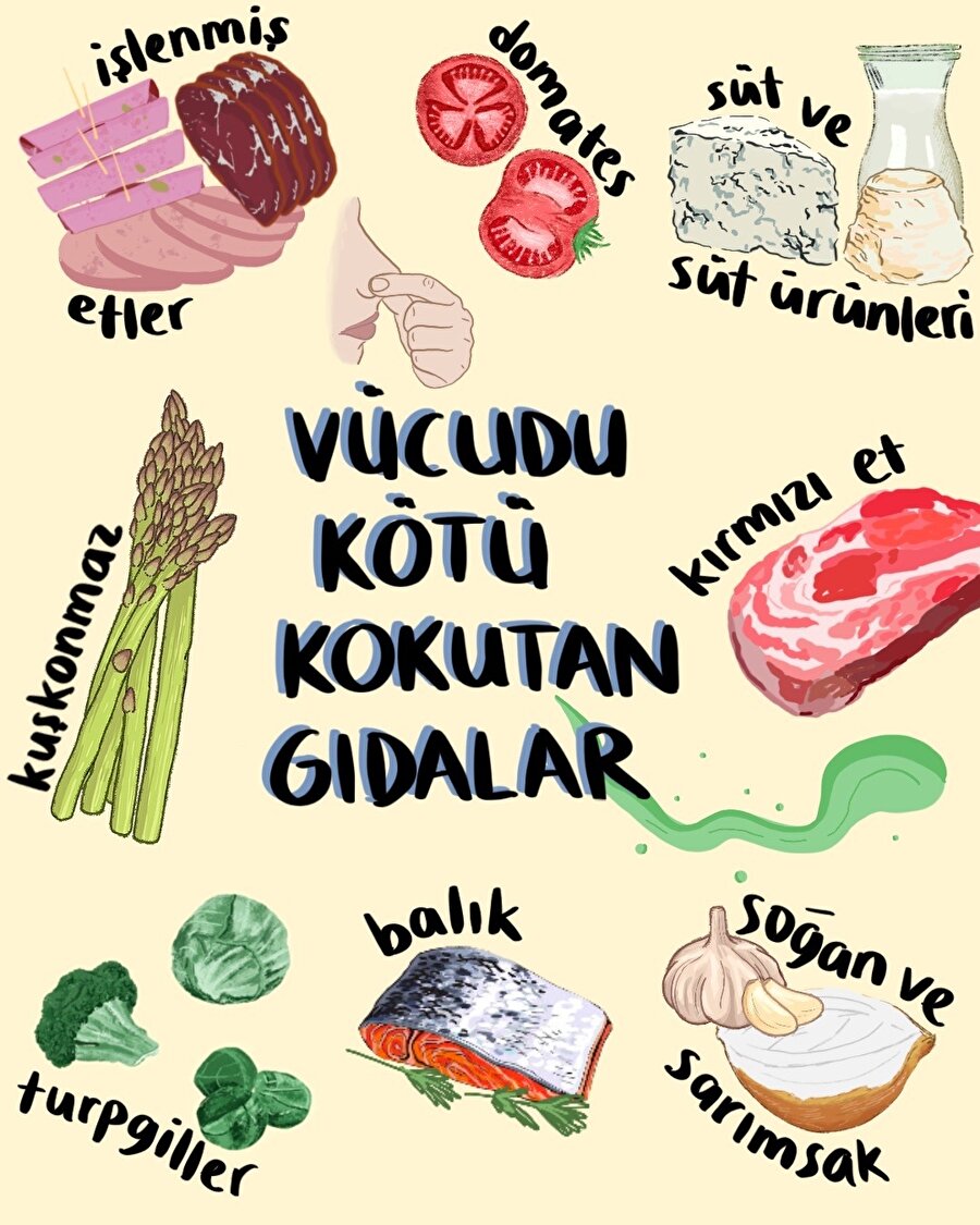 Vücudu kötü kokutan gıdalar