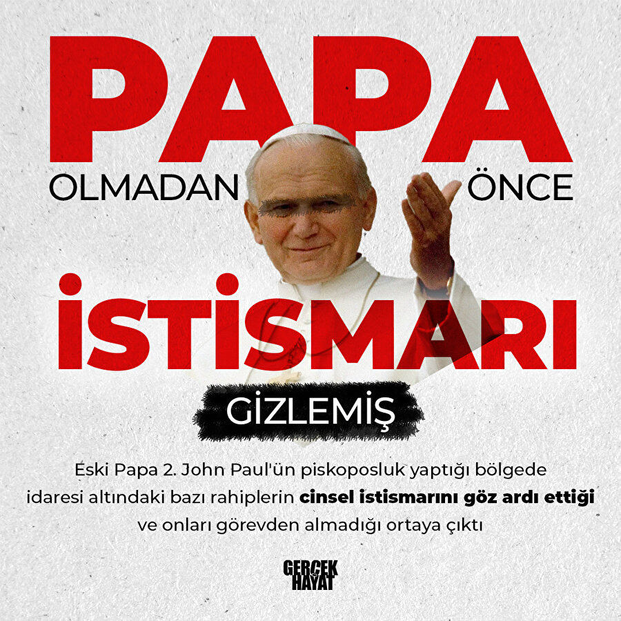 Papa 2. John Paul cinsel istismarı görmezden gelmiş