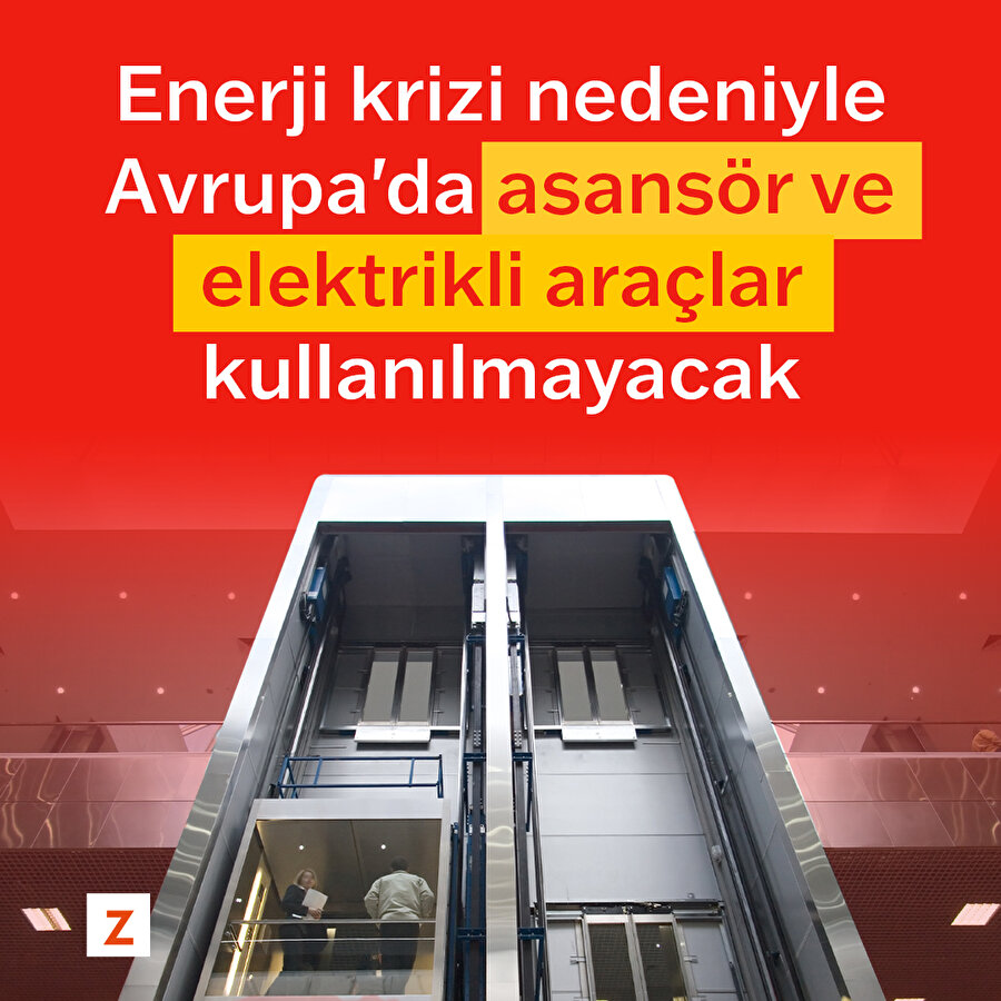 Enerji krizi nedeniyle Avrupa'da asansör ve elektrikli araçlar kullanılmayacak