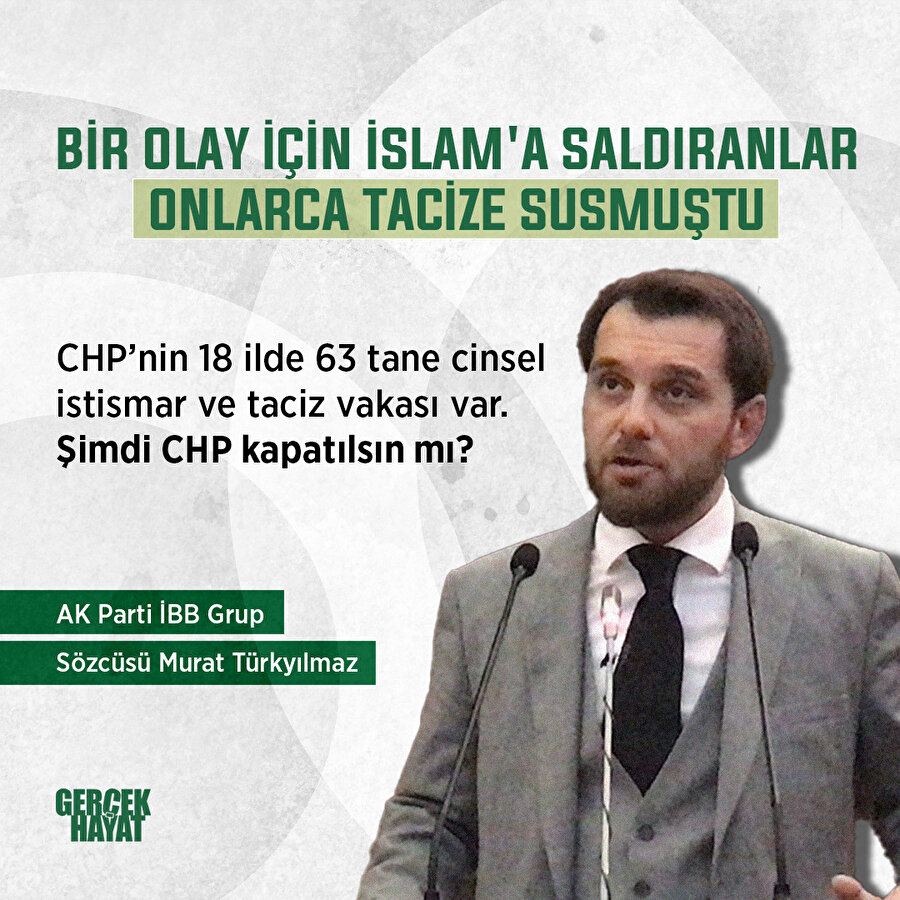 63 tacize karışan CHP kapatılsın mı?