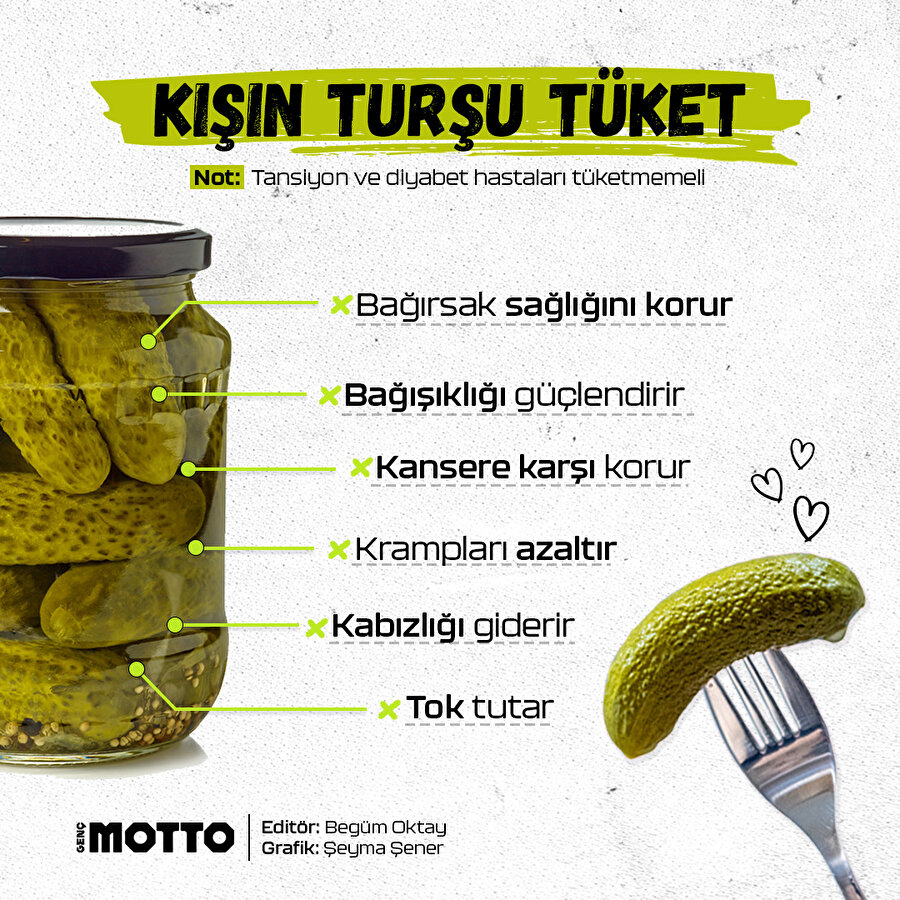 Kışın turşu tüketmeyi unutma