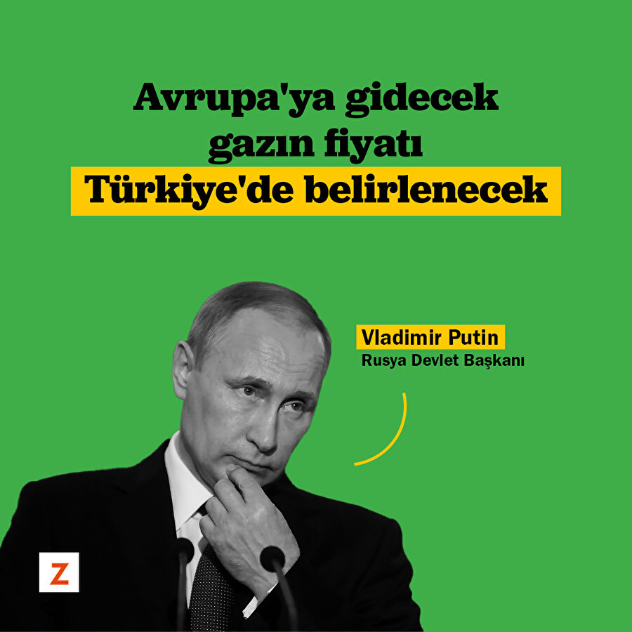 Putin: Avrupalılar için doğalgaz fiyatı Türkiye'deki merkezde belirlenecek