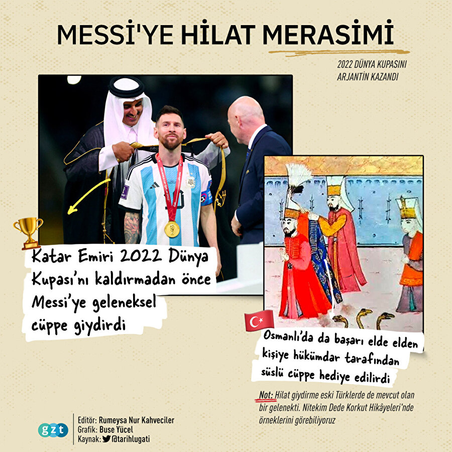 Messi'ye hilat merasimi
