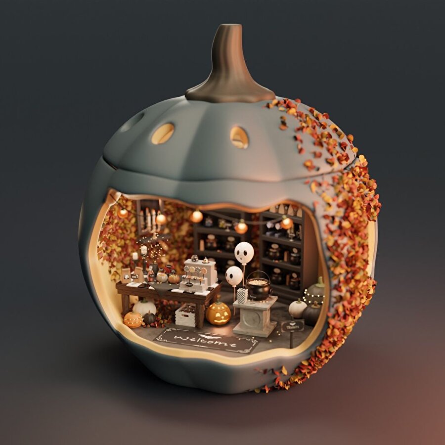 Biz balkabağının detaylarında kaybolduk 🎃