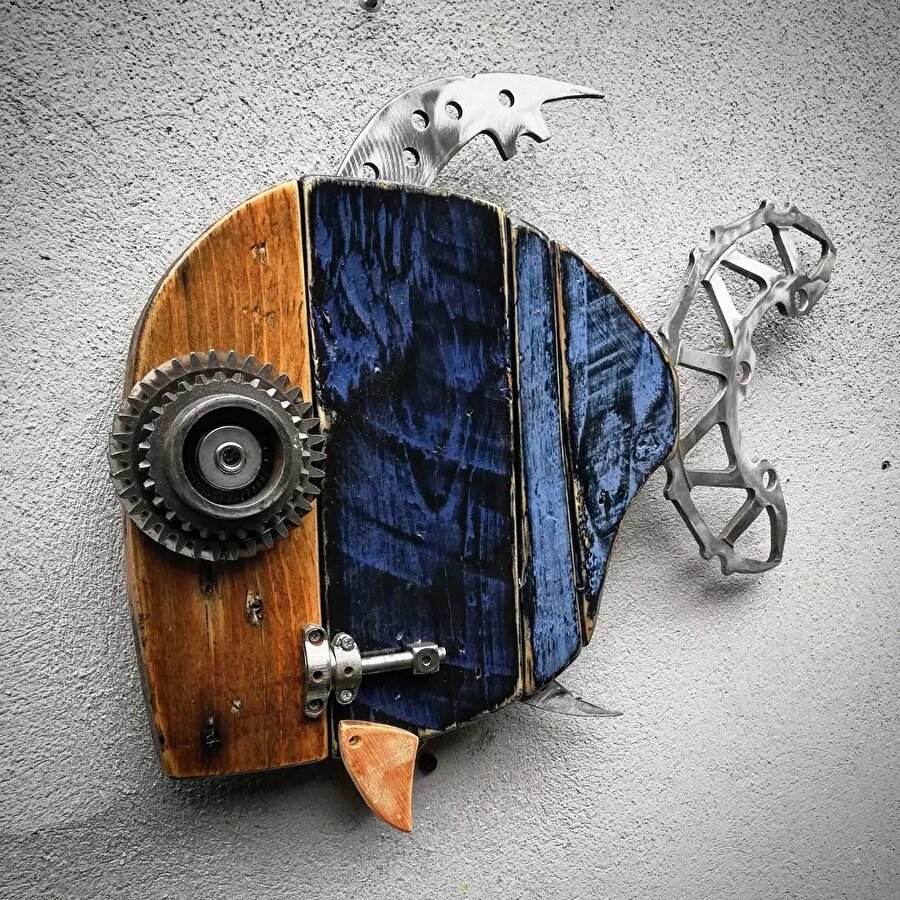 Değerlendirilen eskiler esere dönüşüyor 🐟