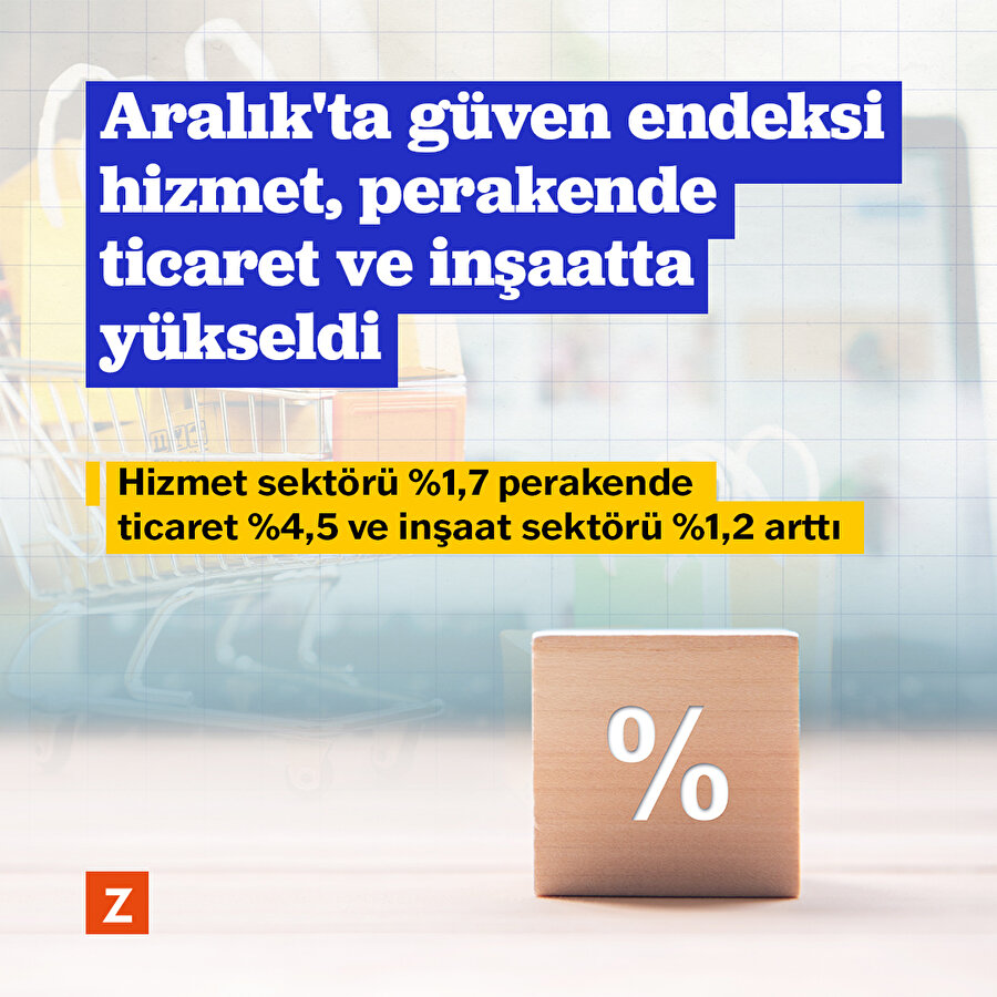 Aralık'ta güven endeksi yükseldi